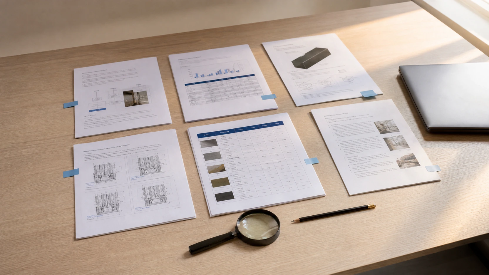 A clean visual map separating test method, metric, model, configuration, result, and limitations