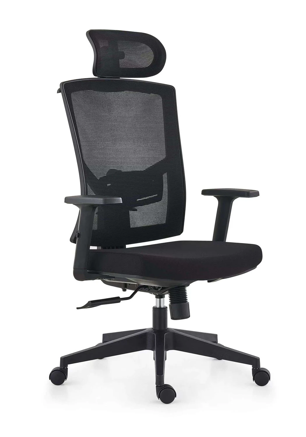 MOVUSH CH24-01A black ergonomic mesh task chair with headrest