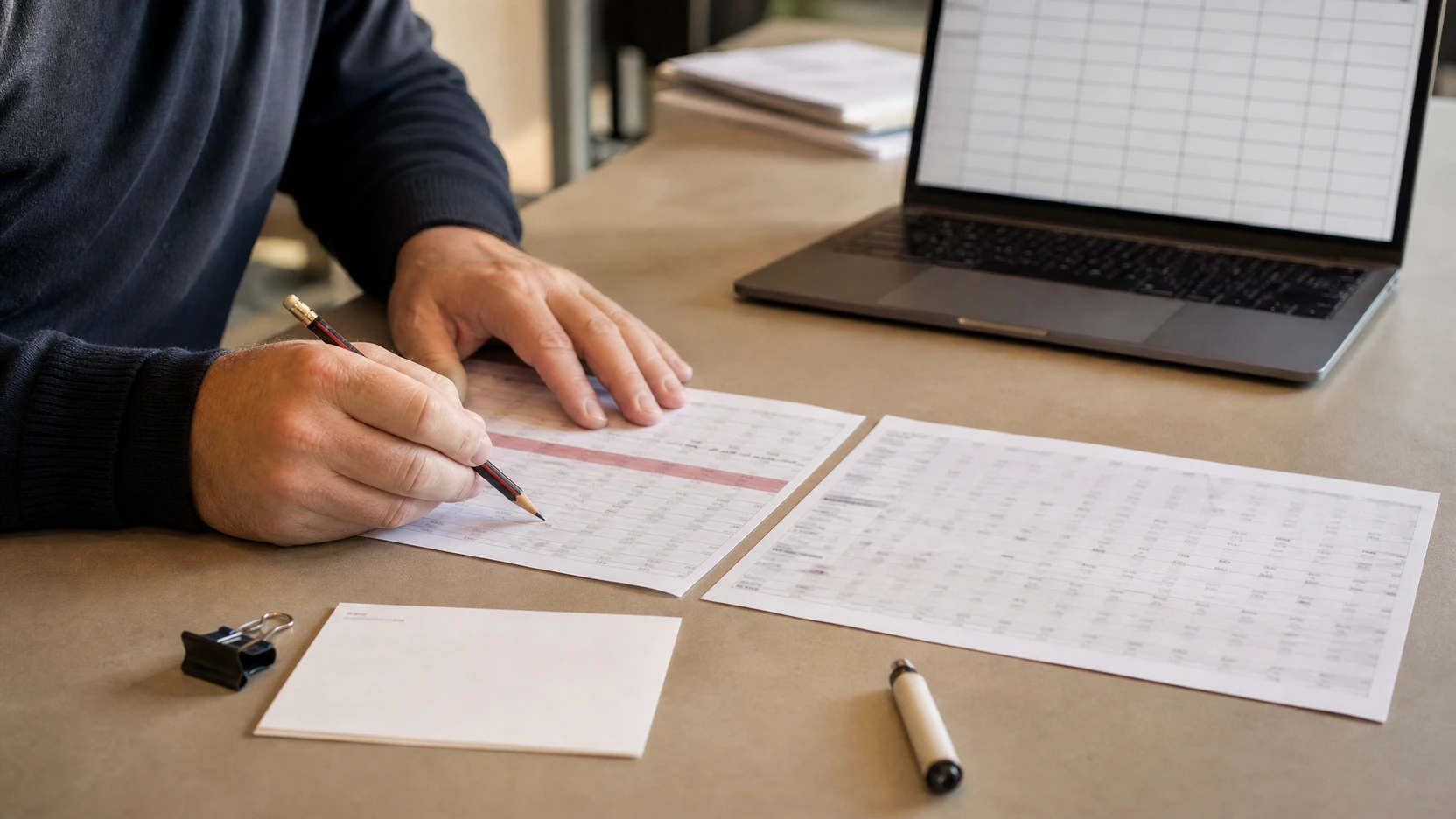 A reviewer comparing one retained rejected row with its linked repeat record and non-legible raw audit notes