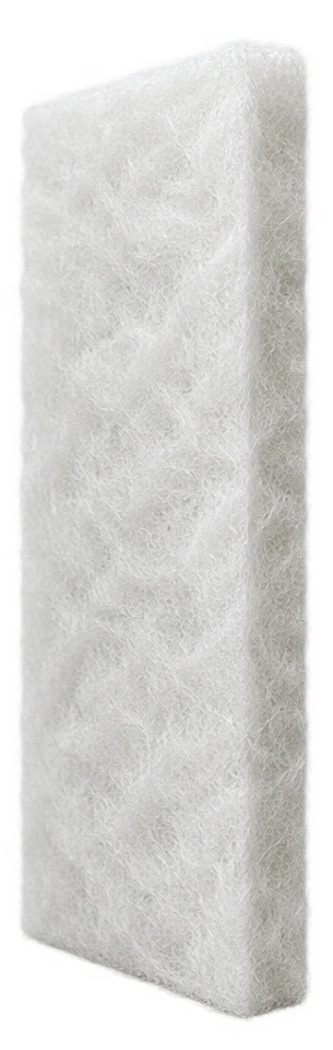 Acoustic wall material: fibre