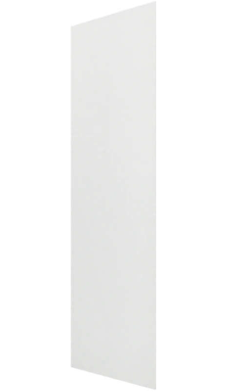 Flat thin powder-coated steel sheet without folded edges