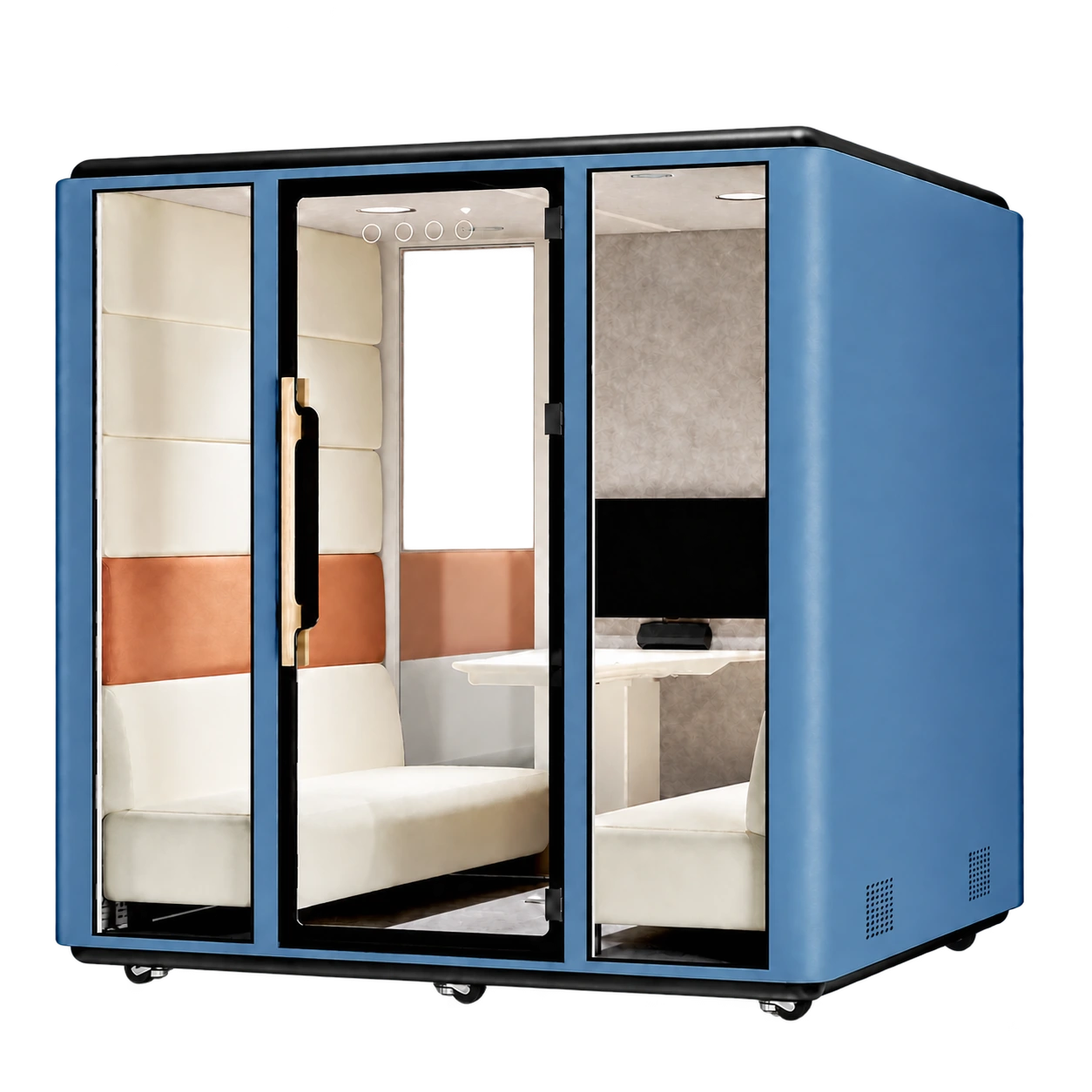 Core Six in Slate Blue with transparent reflection-free rear glass